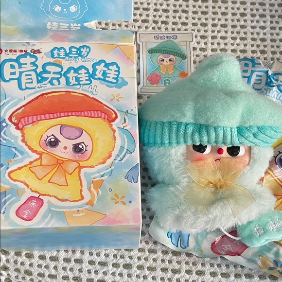 Baby Three Other - Baby Three Sunny Doll Beret Plush Doll with Hat - Blue